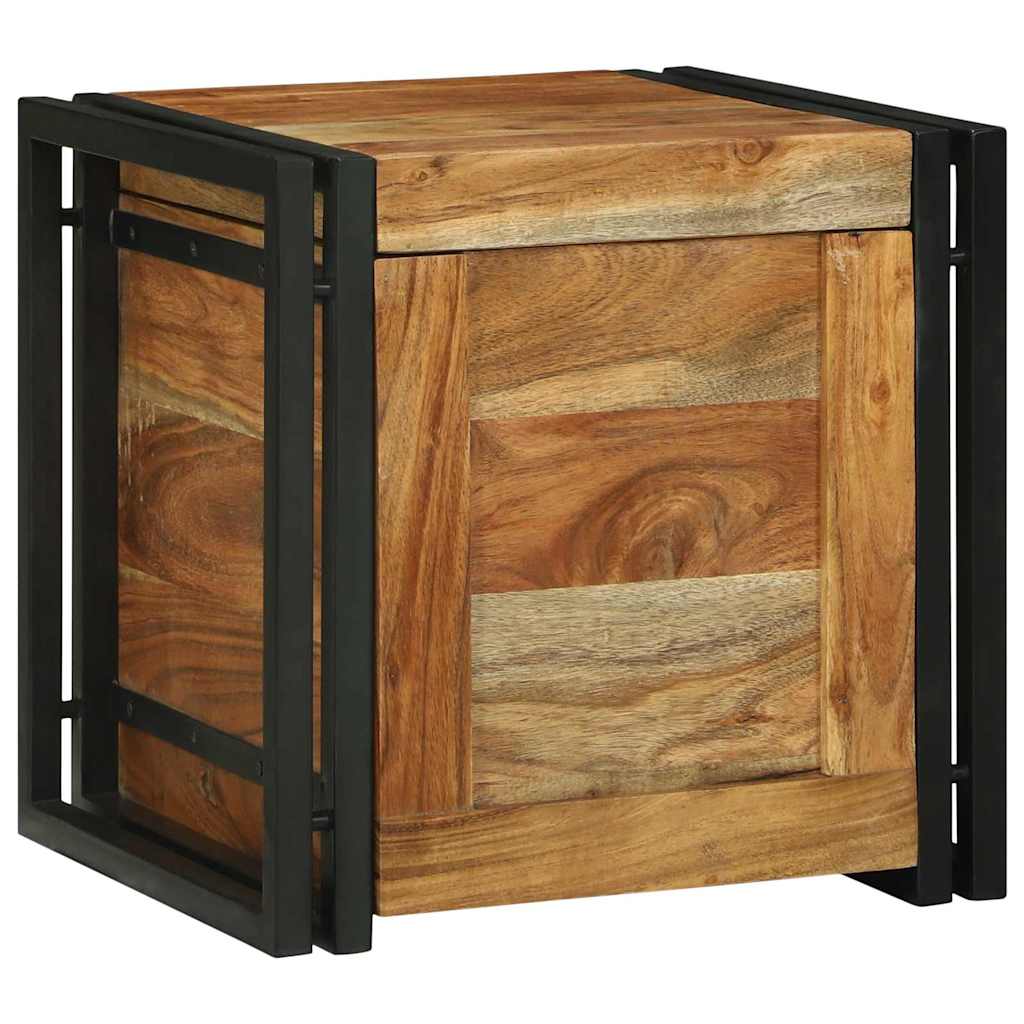 Storage Box Brown And Black Solid