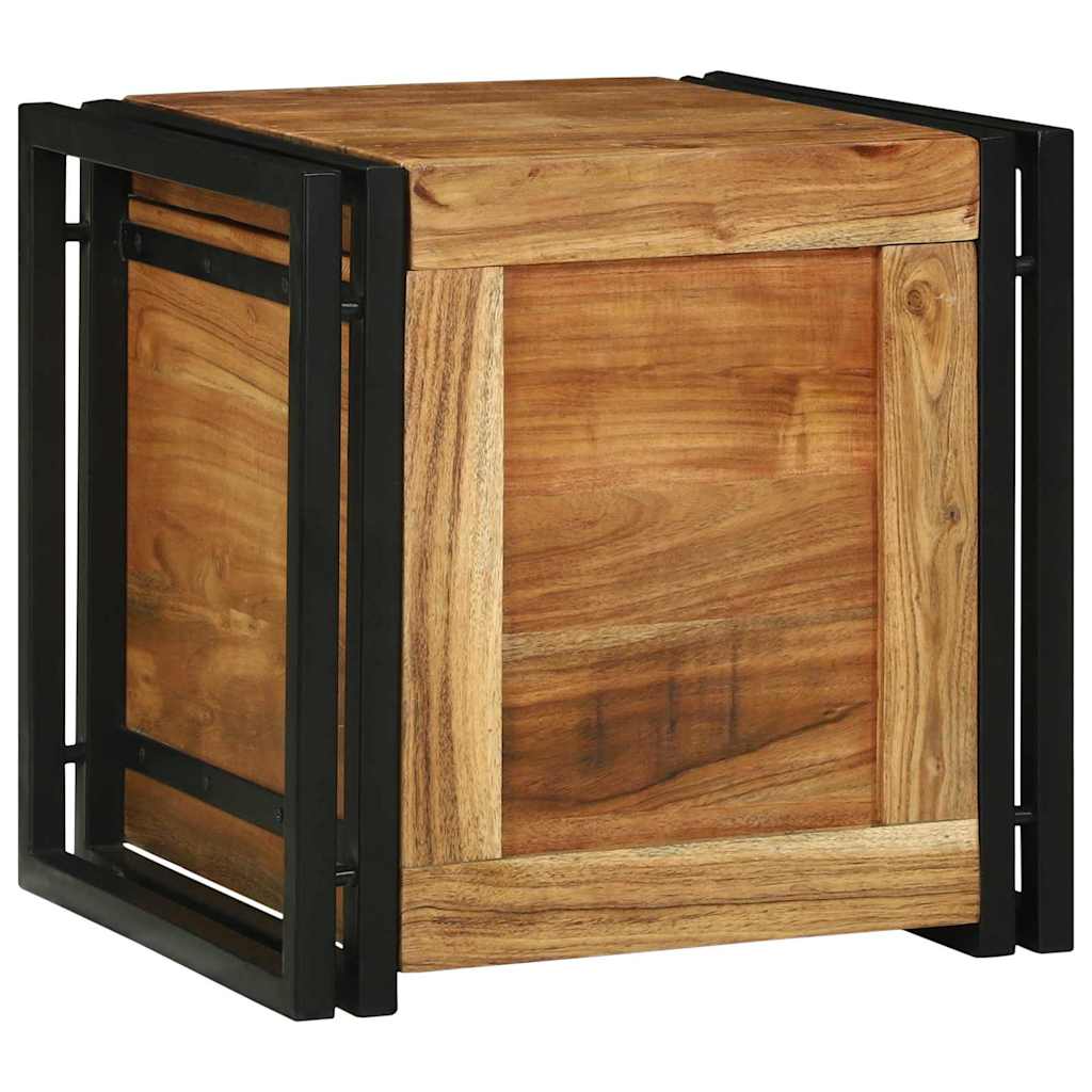 Storage Box Brown And Black Solid