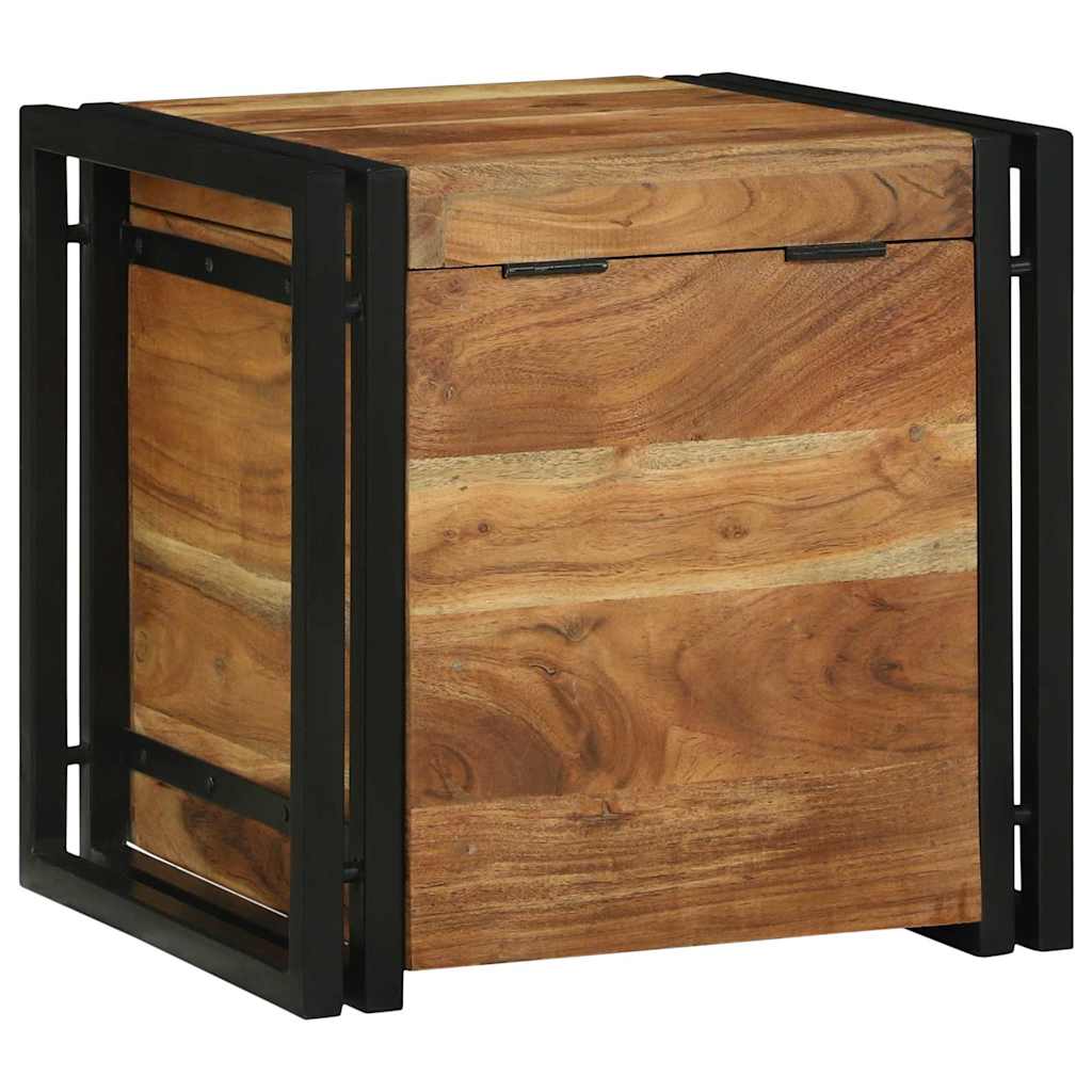 Storage Box Brown And Black Solid