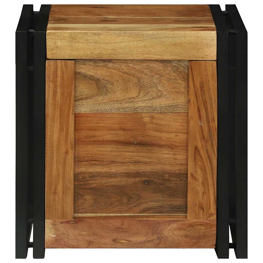 Storage Box Brown And Black Solid