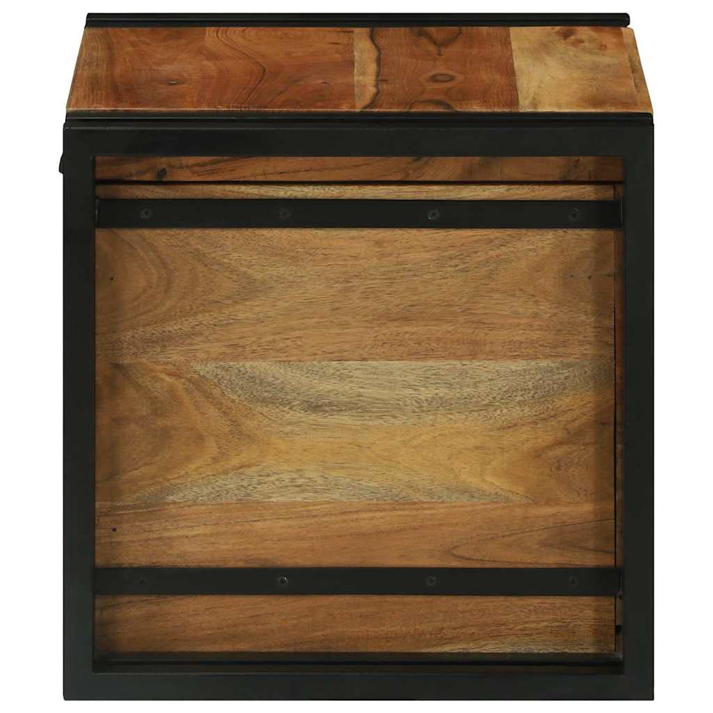 Storage Box Brown And Black Solid