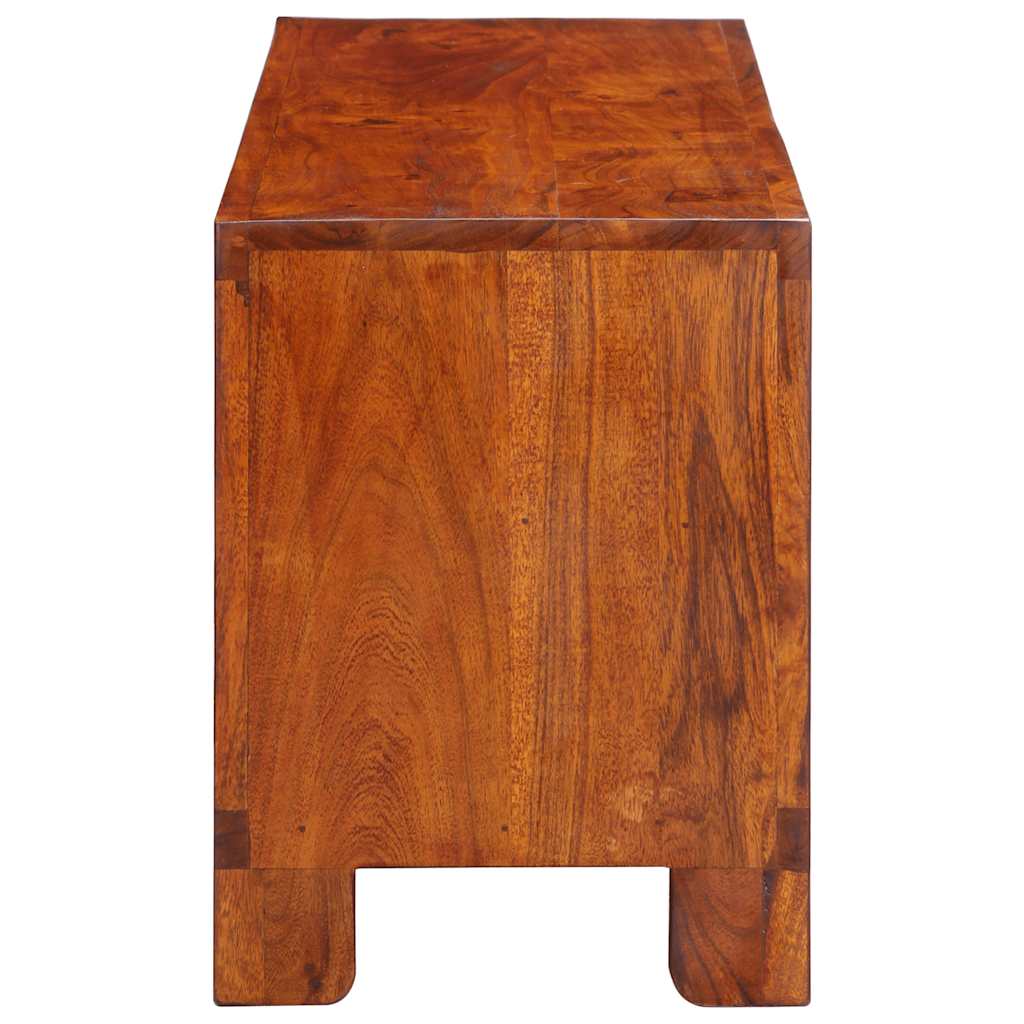 Media Storage Cabinet Tv Multicolour 110X30X40 Solid Wood Acacia engineered wood