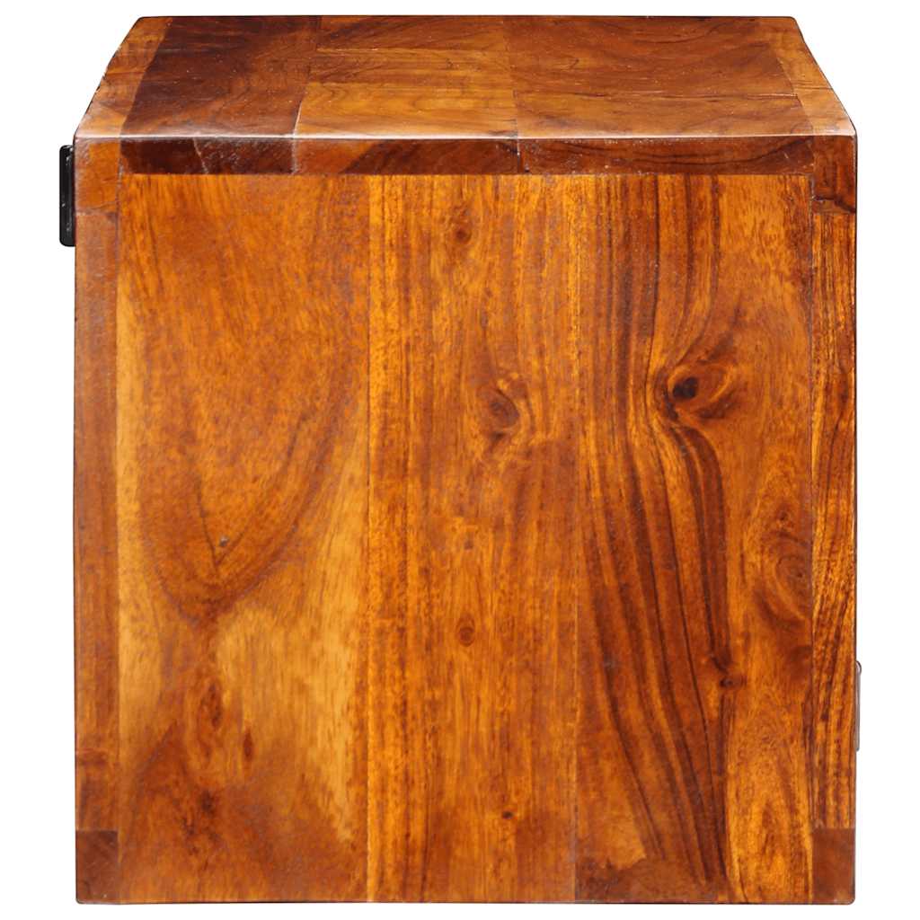 Wall-Mounted Tv Cabinet Multicolour 90X30X30 Solid Wood Acacia