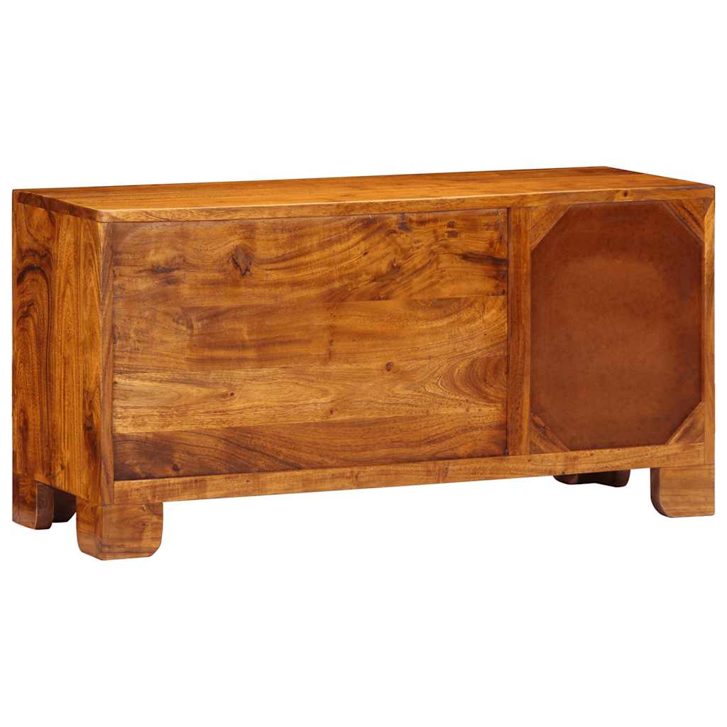 Tv Cabinet Multicolour 90X30X45 Solid Wood Acacia