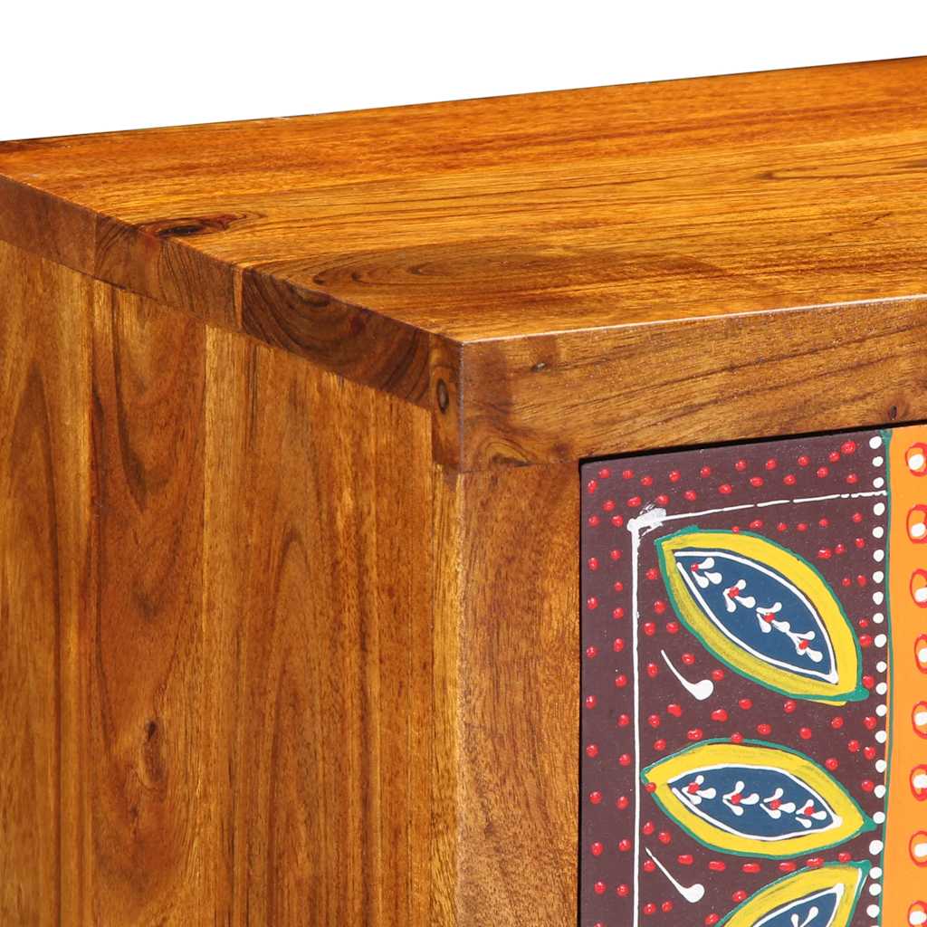 Wall-Mounted Tv Cabinet Multicolour 100X30X22 Solid Wood Acacia