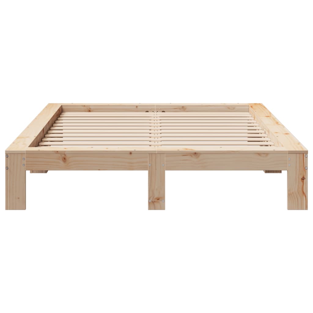 Bed Frame Without Mattress Solid Wood Pine