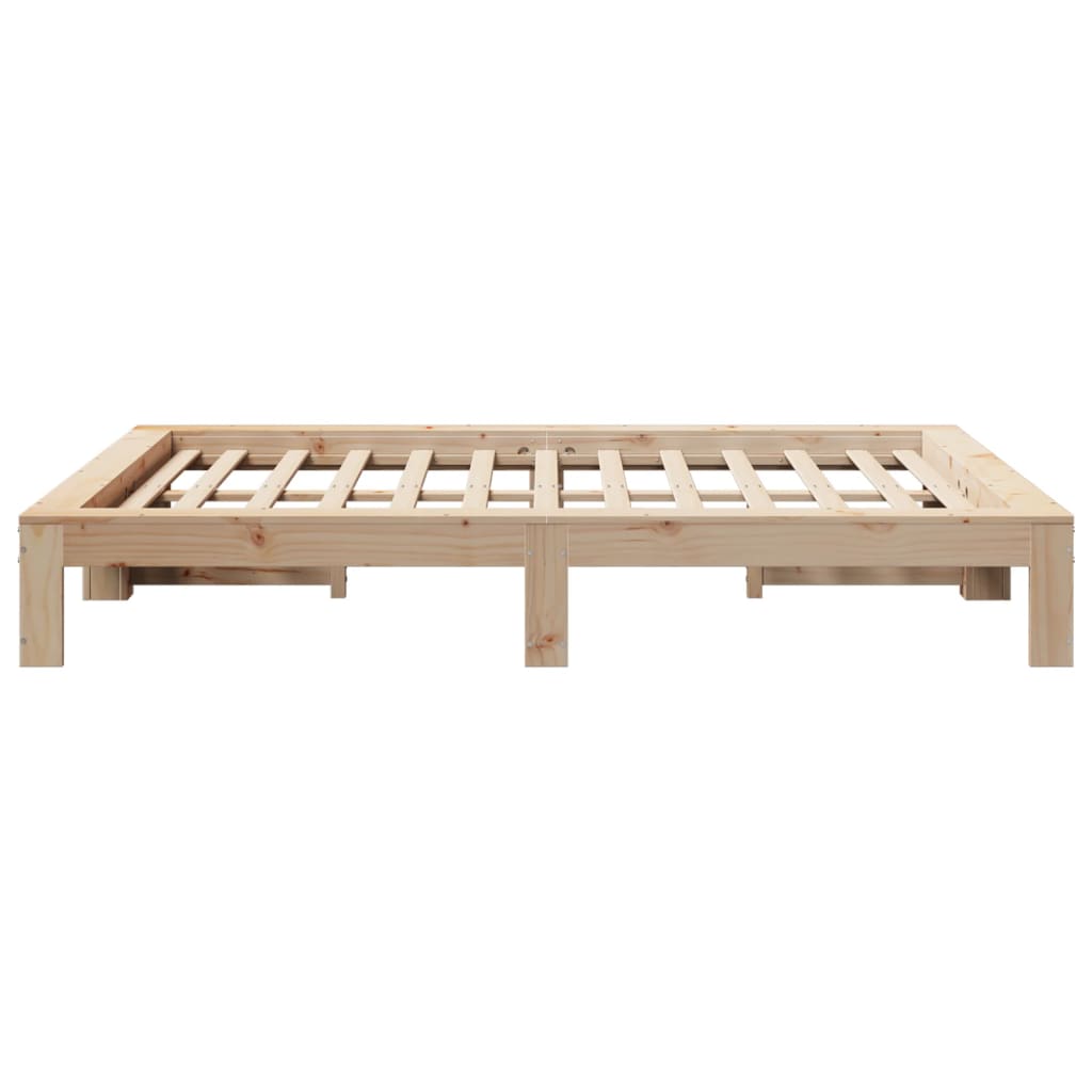 Bed Frame Without Mattress Solid Wood Pine