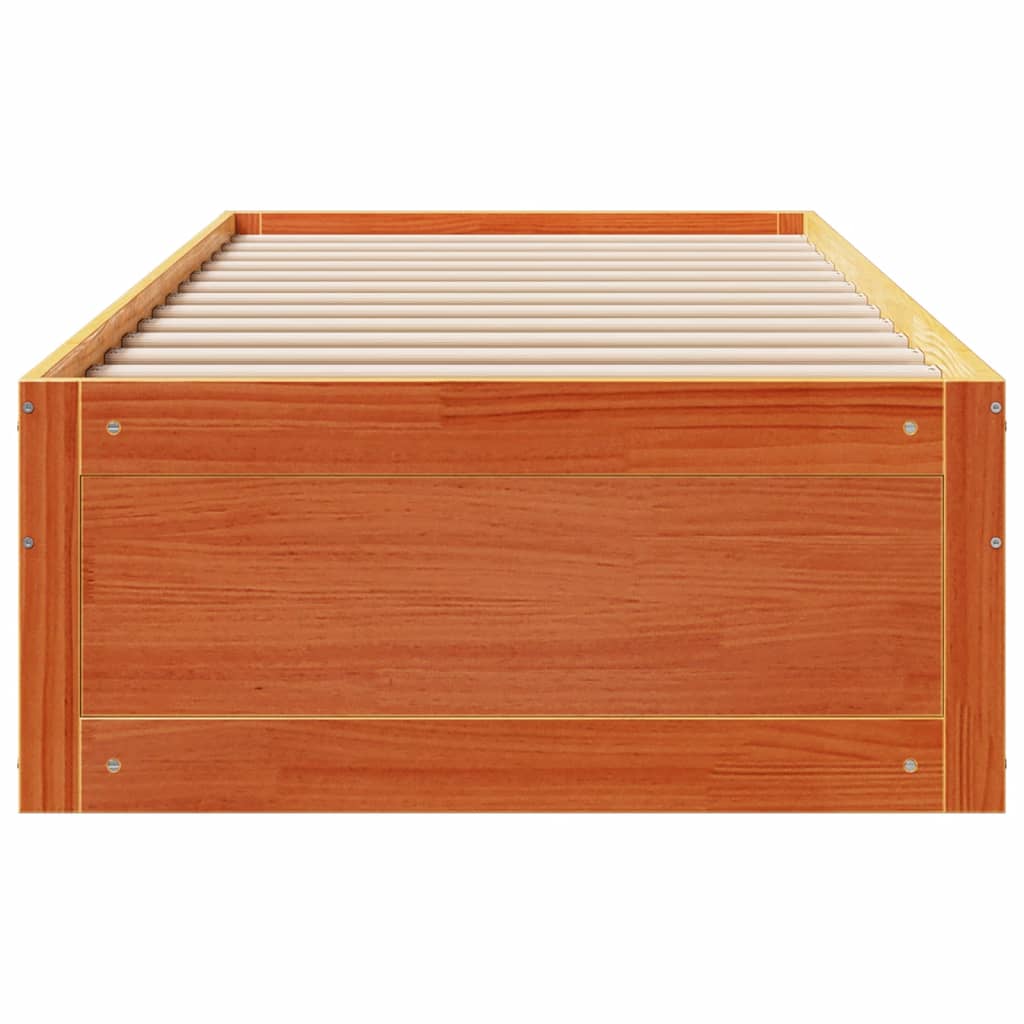 Bed Frame Without Mattress With Drawers Single Solid Wood Pine
