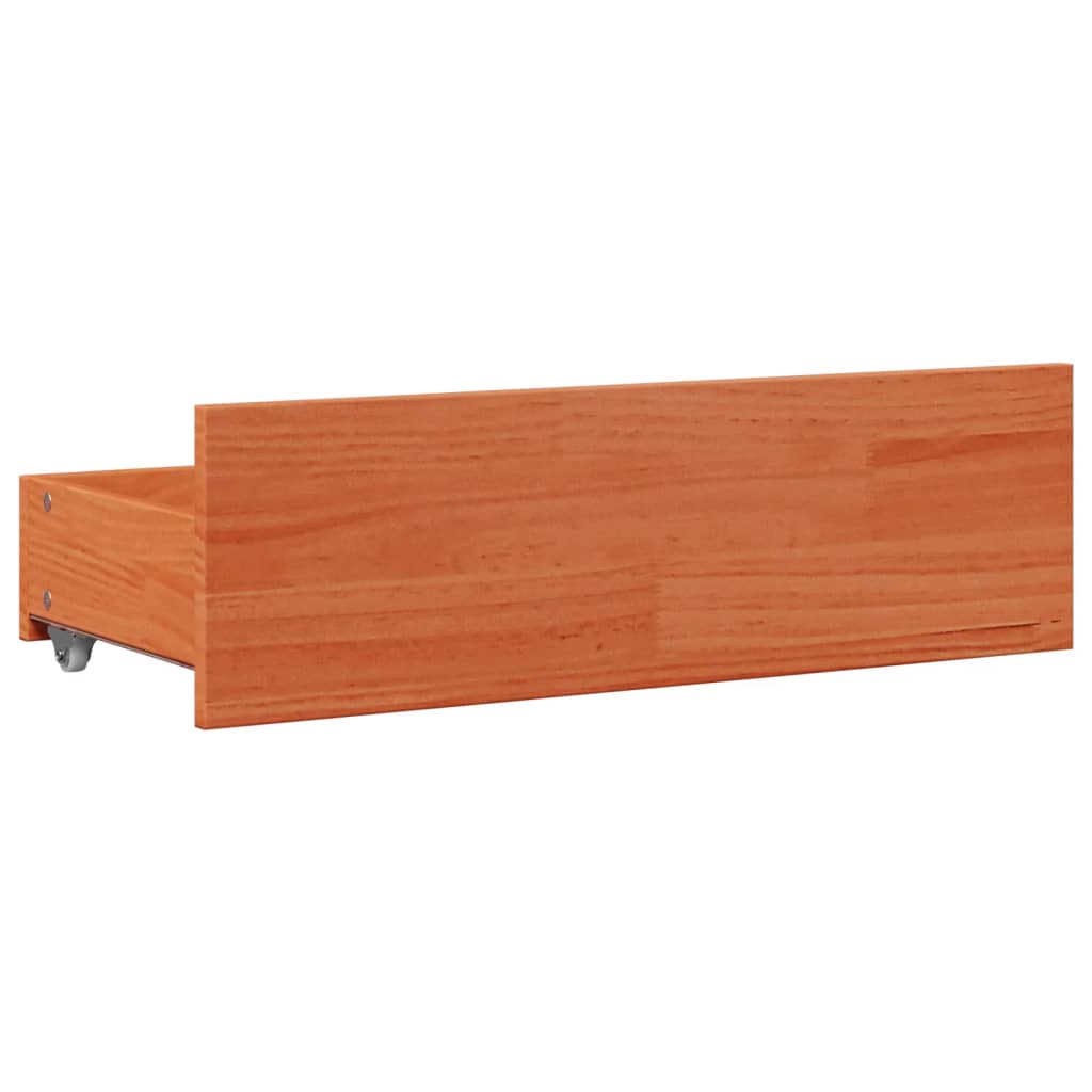 Bed Frame Without Mattress With Drawers Single Solid Wood Pine