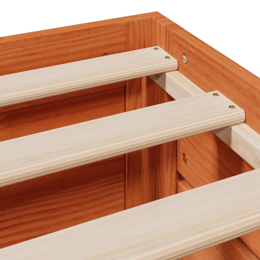 Bed Frame Without Mattress With Drawers Single Solid Wood Pine