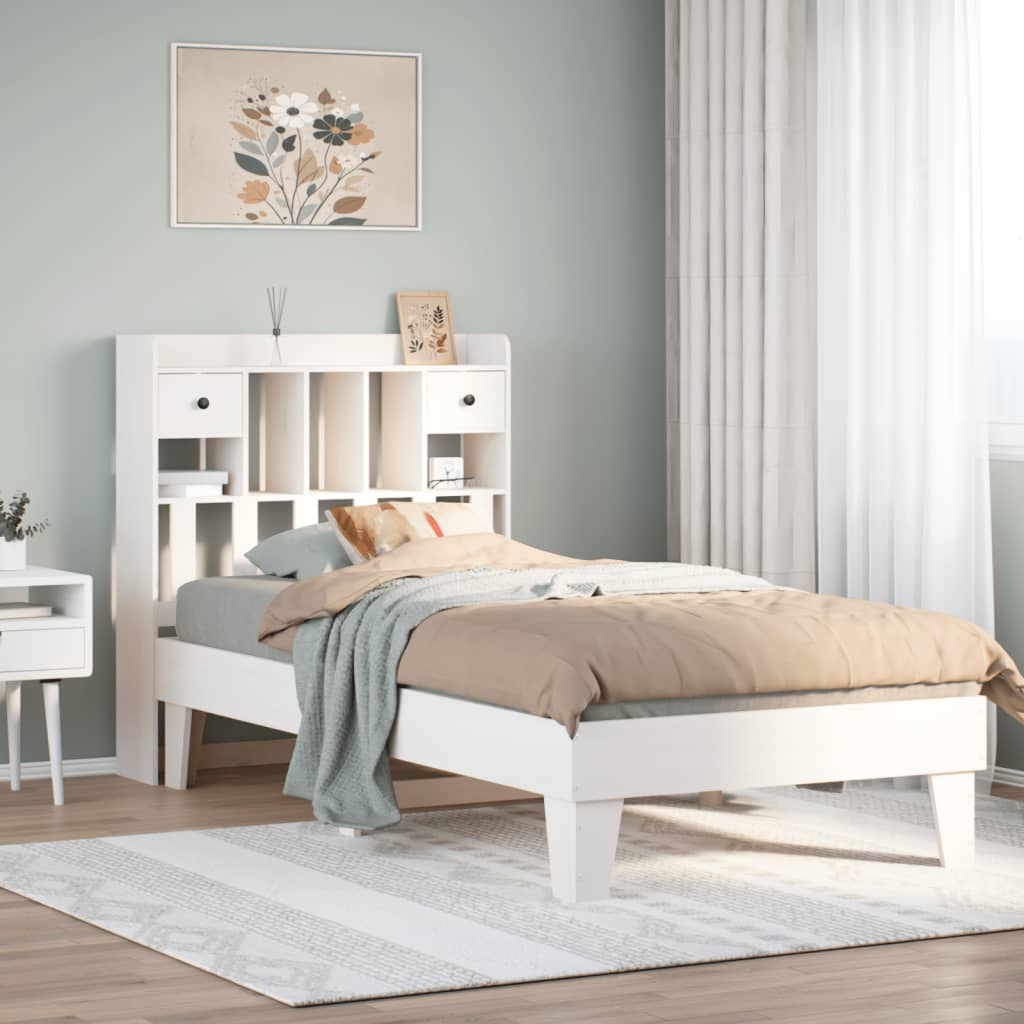 Bed Frame Without Mattress Solid Wood Pine