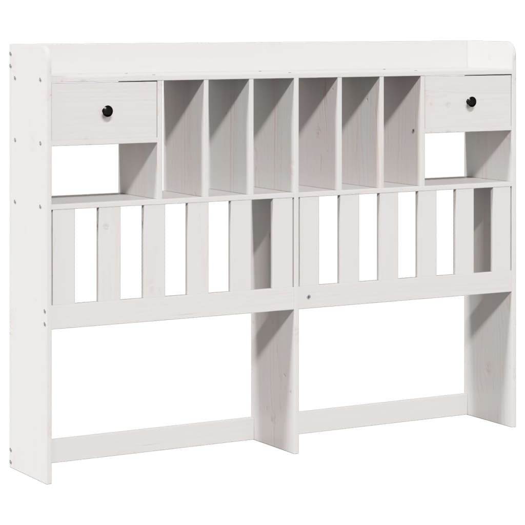 Bookcase Bed Without Mattress King Size Solid Wood Pine