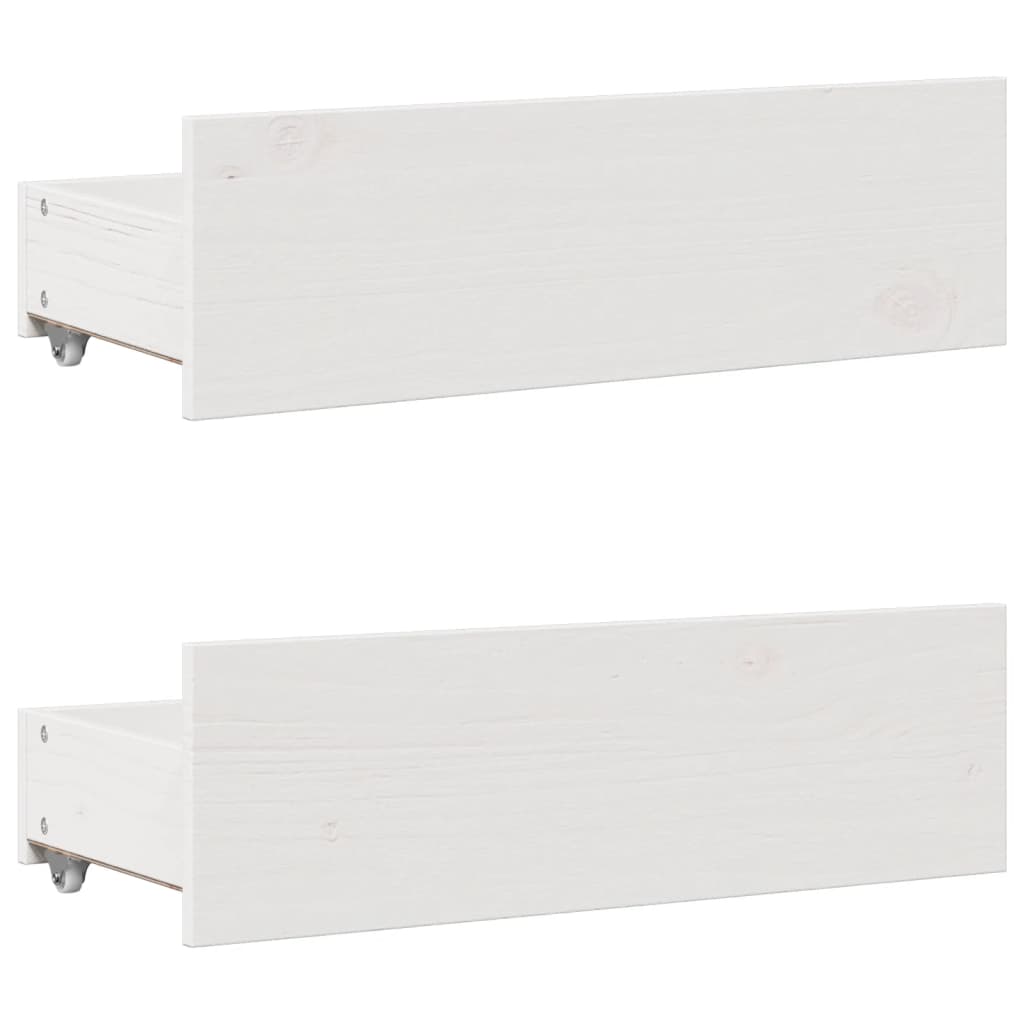 Bookcase Bed Without Mattress King Size Solid Wood Pine