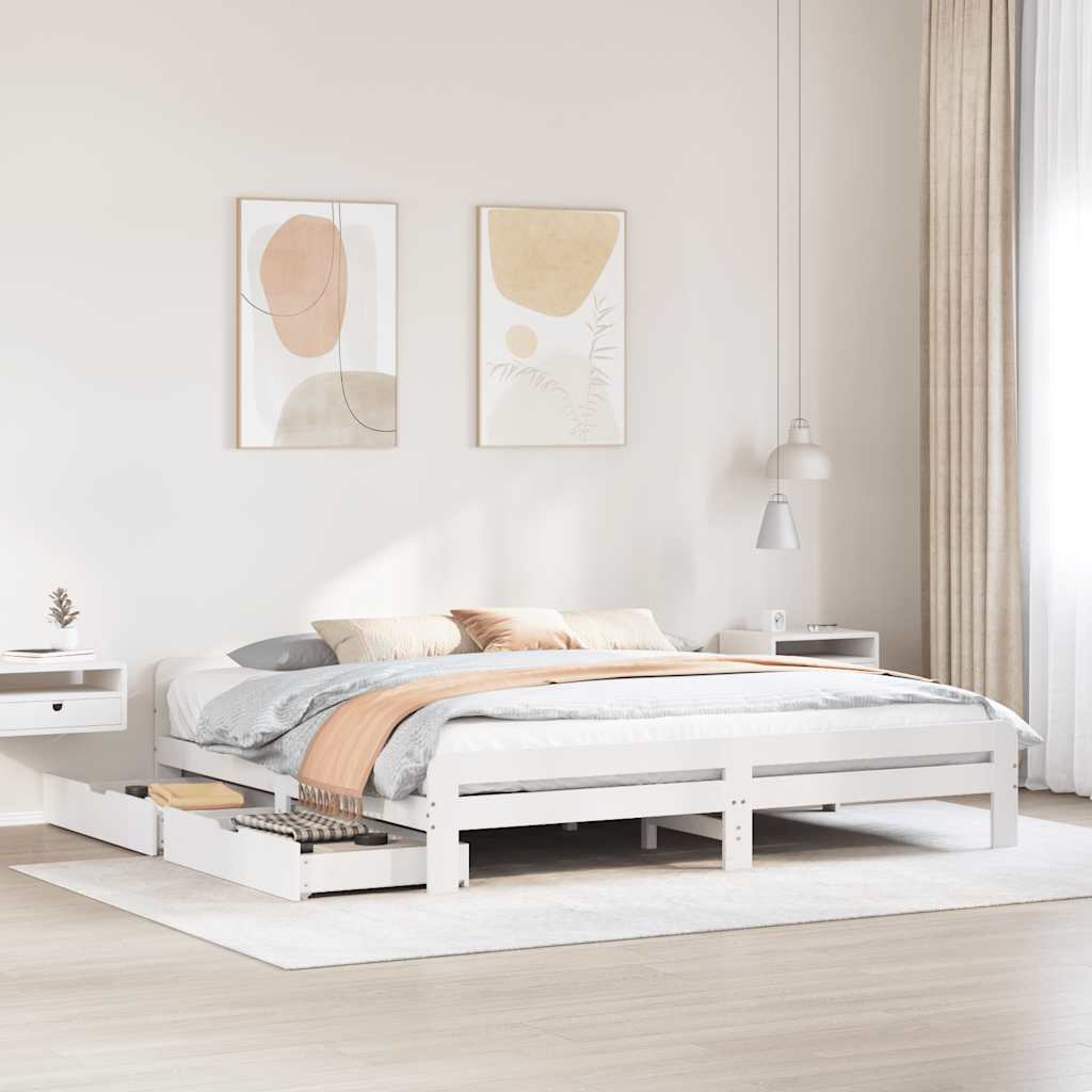 Bed Frame | | Solid Pinewood | King Size | Bed Frame | Rectangular