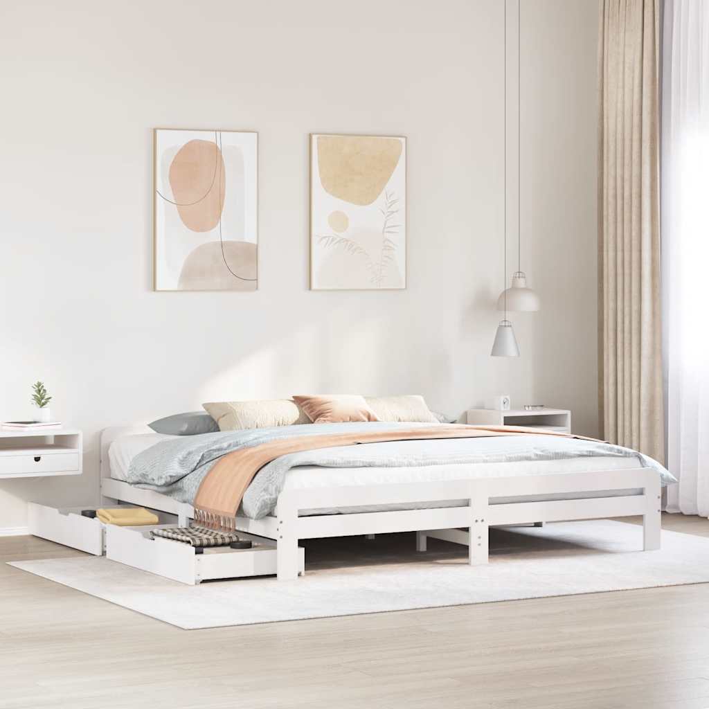 Bed Frame | | Solid Pinewood | King Size | Bed Frame | Rectangular