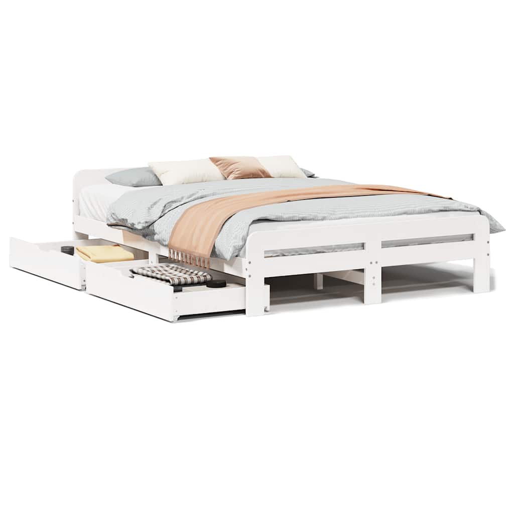 Bed Frame | | Solid Pinewood | King Size | Bed Frame | Rectangular