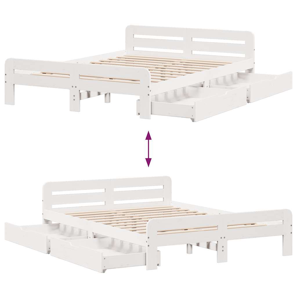 Bed Frame | | Solid Pinewood | King Size | Bed Frame | Rectangular