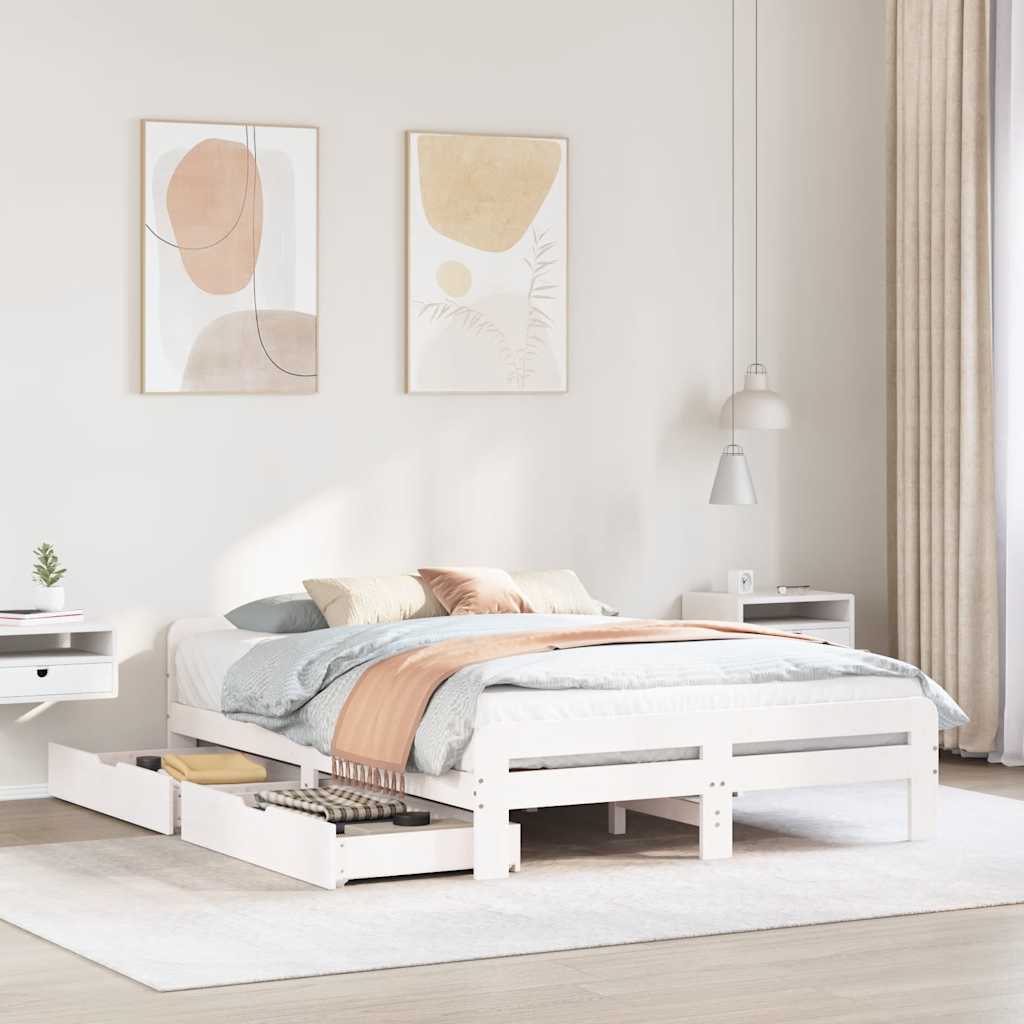 Bed Frame | | Solid Pinewood | King Size | Bed Frame | Rectangular