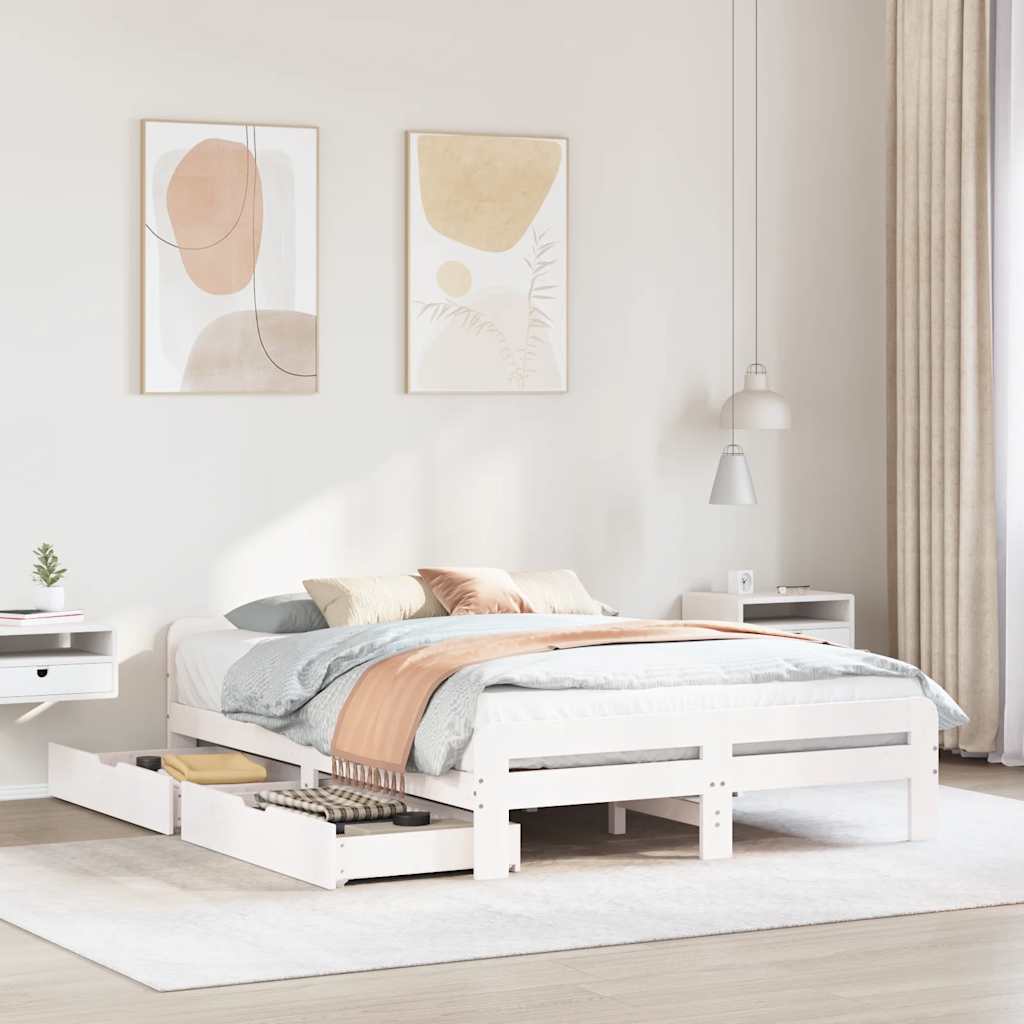 Bed Frame | | Solid Pinewood | King Size | Bed Frame | Rectangular