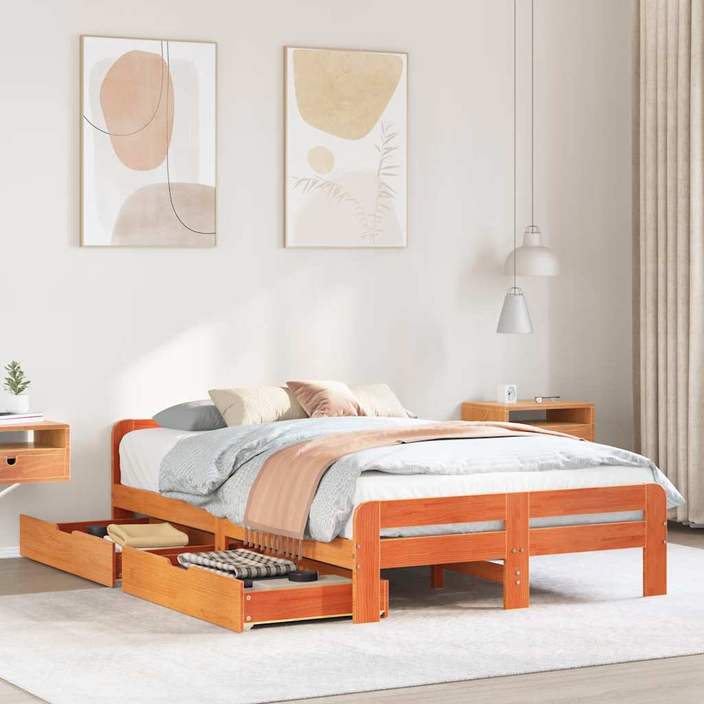 Bed Frame | | Solid Pinewood | King Size | Bed Frame | Rectangular