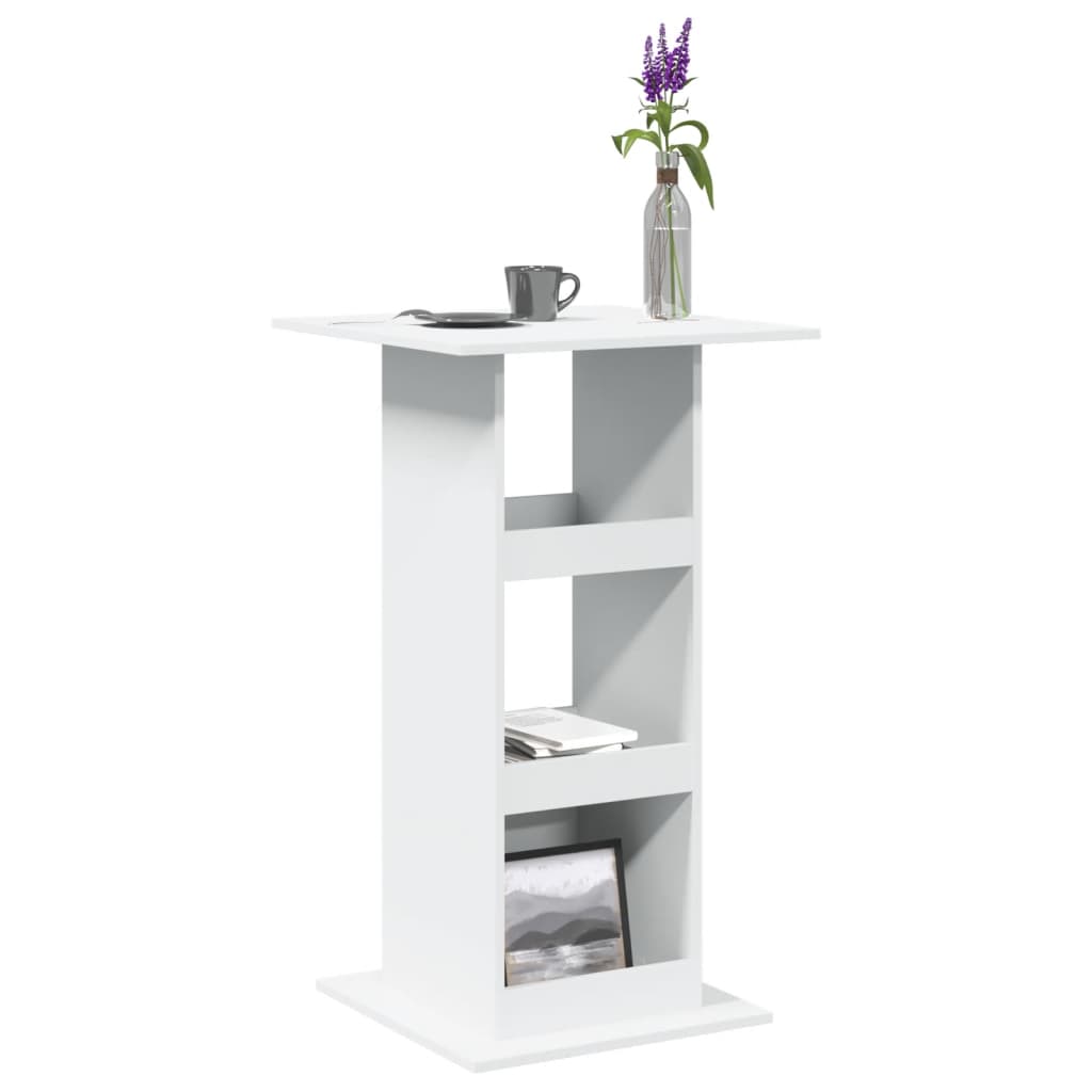 Bar Table With Storage 60X60X102 Cm Engineered Wood