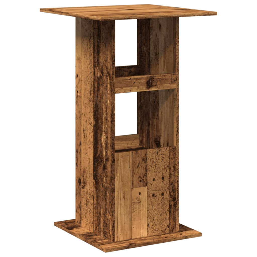 Bar Table With Storage 60X60X102 Cm Engineered Wood