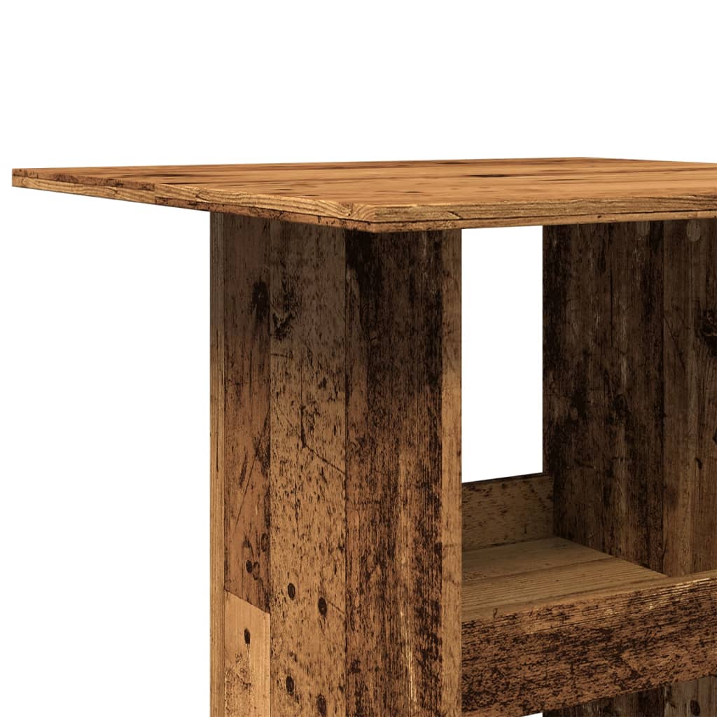 Bar Table With Storage 60X60X102 Cm Engineered Wood
