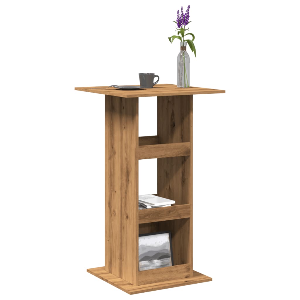 Bar Table With Storage 60X60X102 Cm Engineered Wood