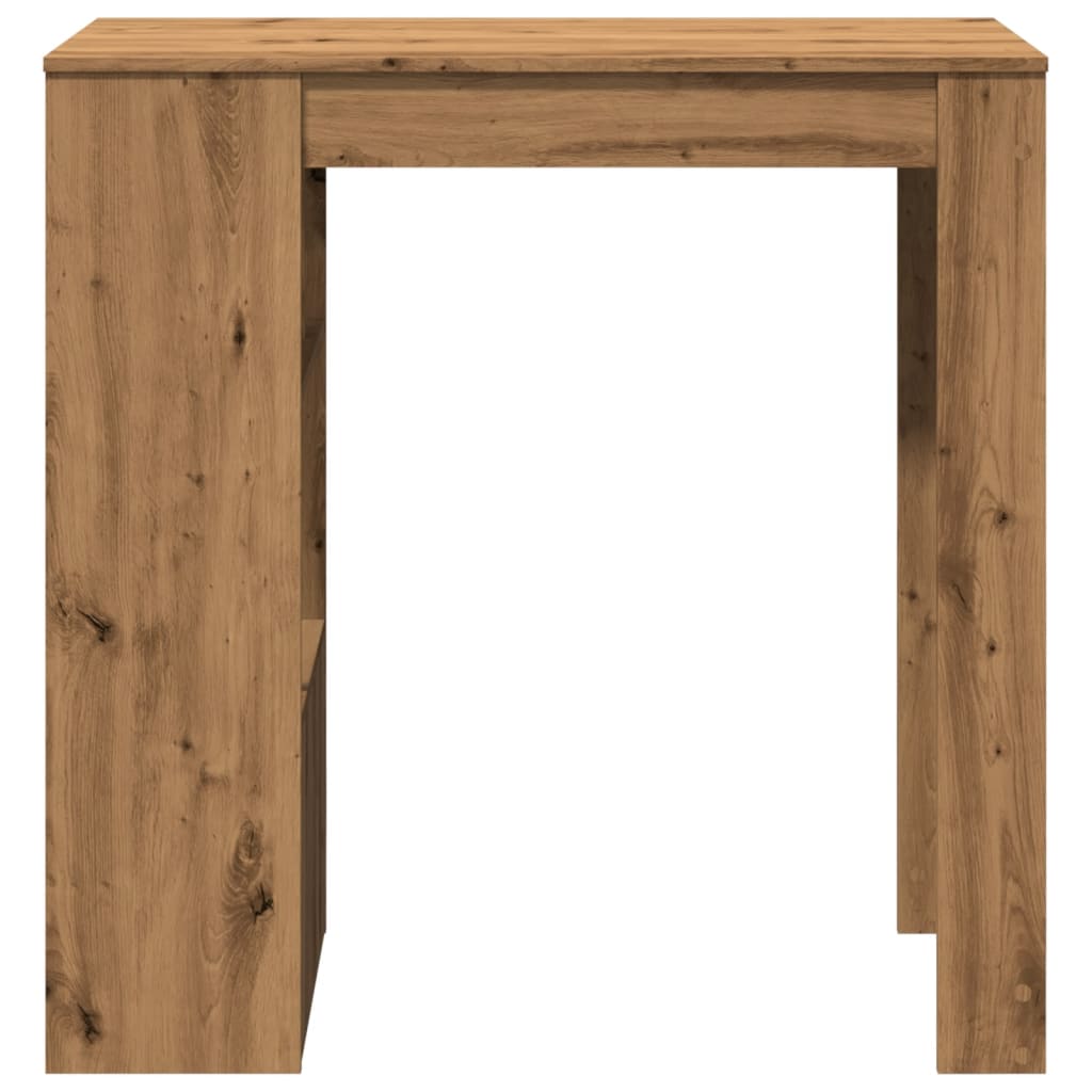 Bar Table With Racks 102X50X103.5 Cm Engineered Wood