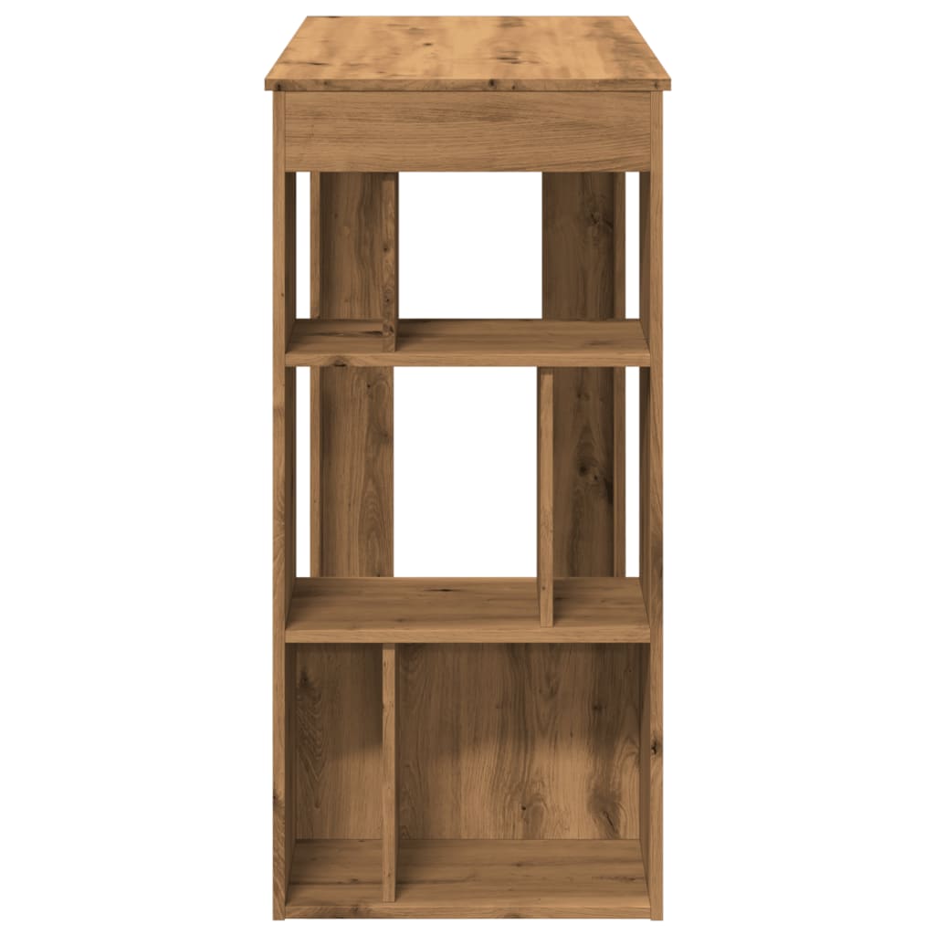 Bar Table With Racks 102X50X103.5 Cm Engineered Wood
