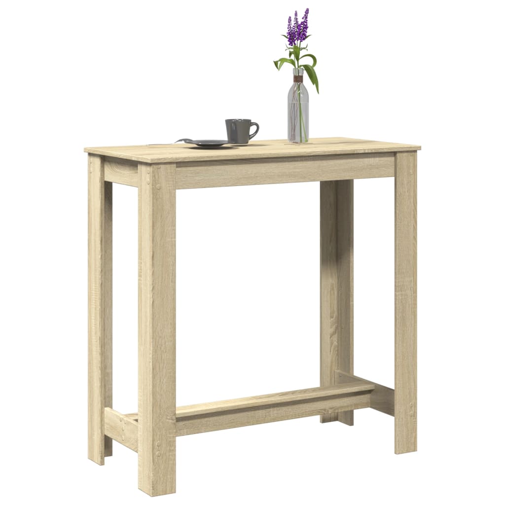 Bar Table 102 X 50 X 103.5 Cm Engineered Wood