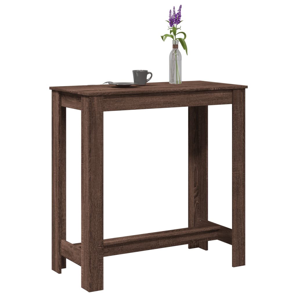 Bar Table 102 X 50 X 103.5 Cm Engineered Wood