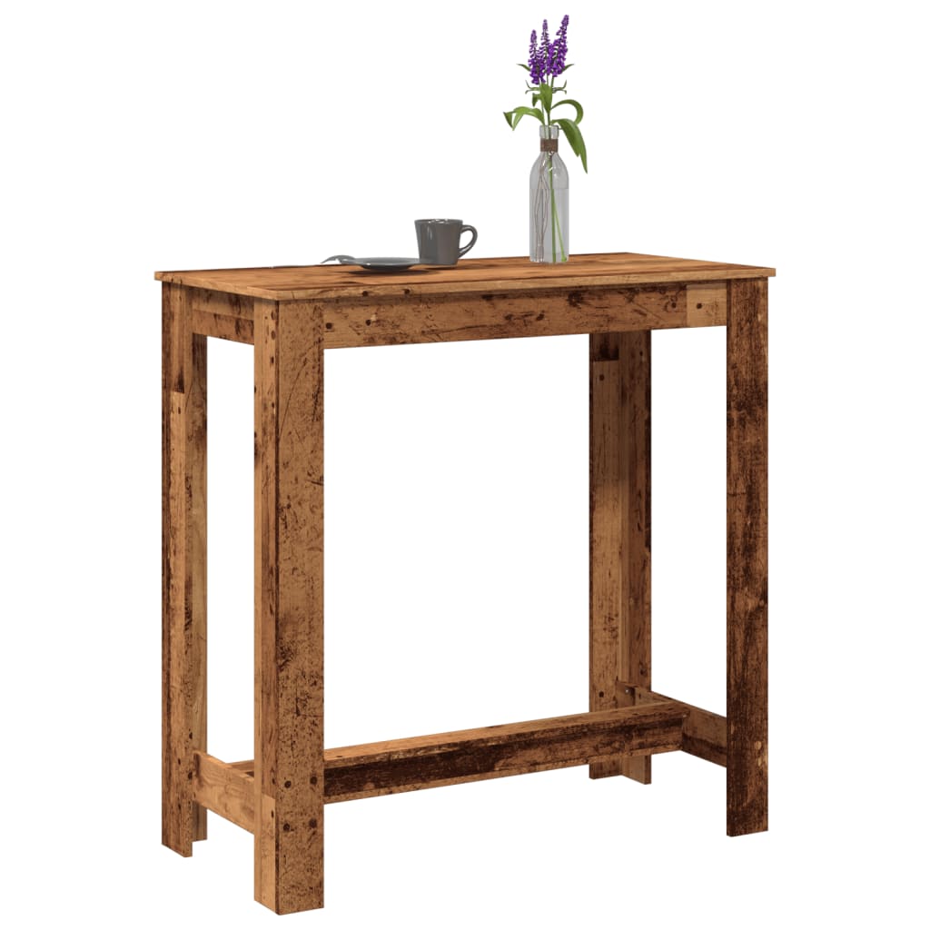 Bar Table 102 X 50 X 103.5 Cm Engineered Wood