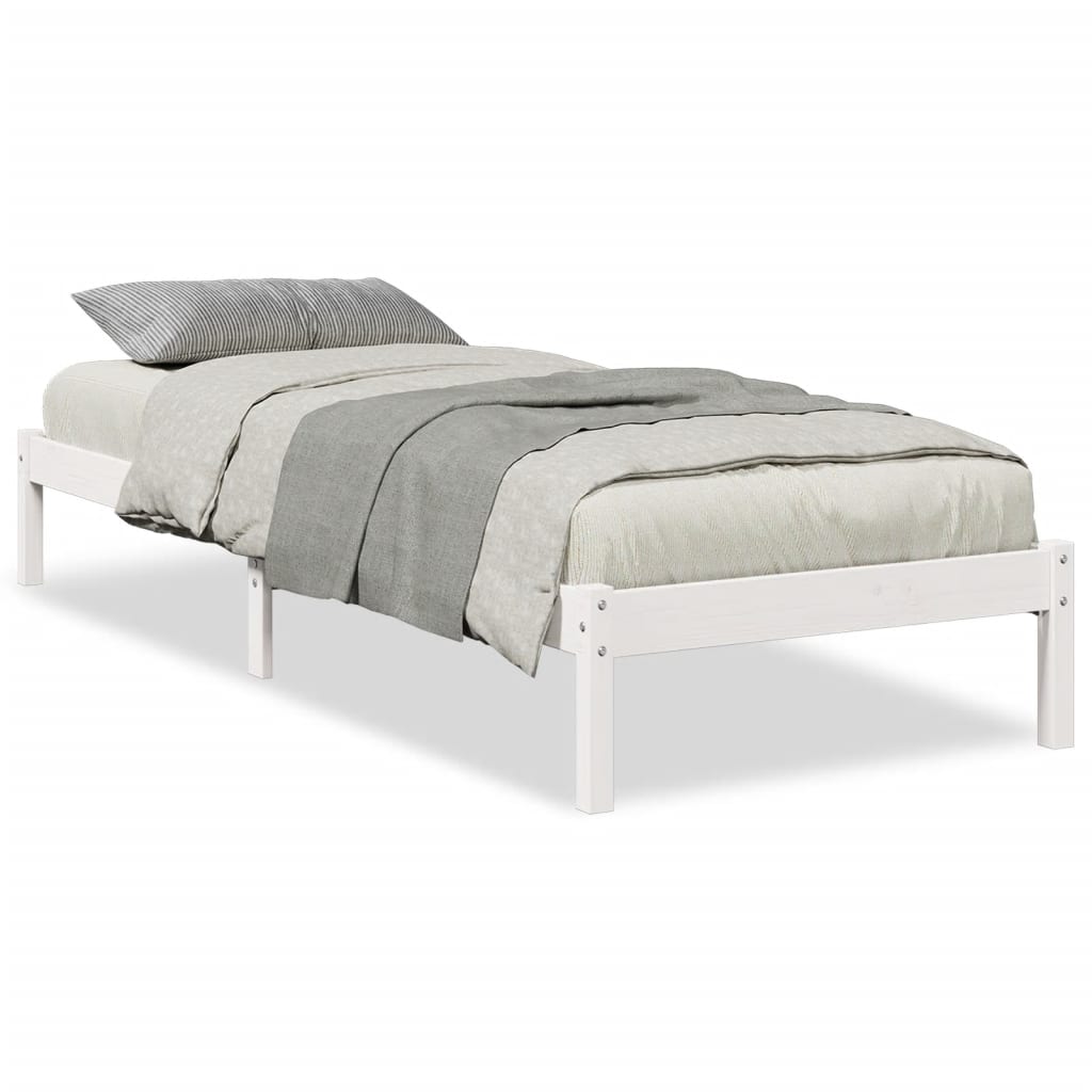 Extra Long Bed Frame Without Mattress Solid Wood Pine
