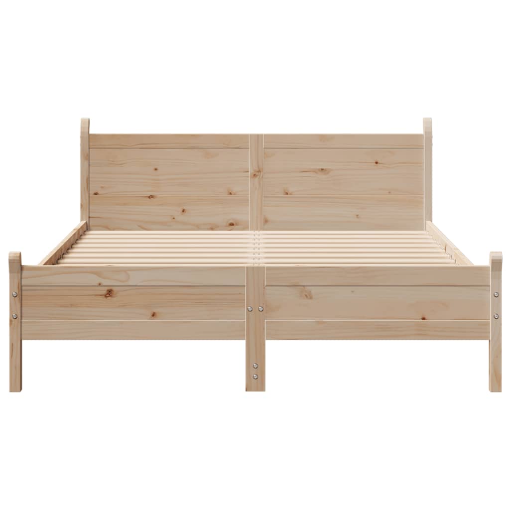 Bed Frame Without Mattress King Size Solid Wood Pine