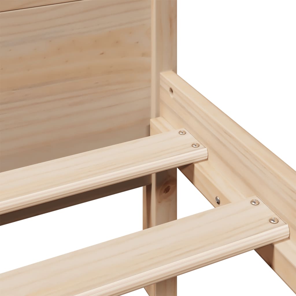 Bed Frame Without Mattress King Size Solid Wood Pine