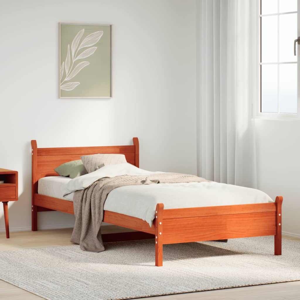 Bed Frame Without Mattress King Size Solid Wood Pine