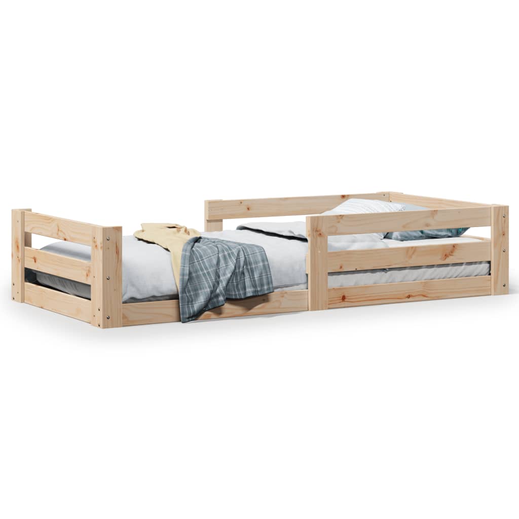 Bed Frame Without Mattress Solid Wood Pine