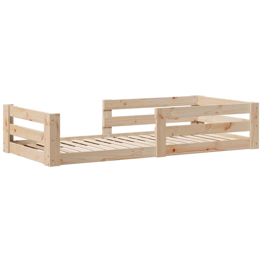 Bed Frame Without Mattress Solid Wood Pine