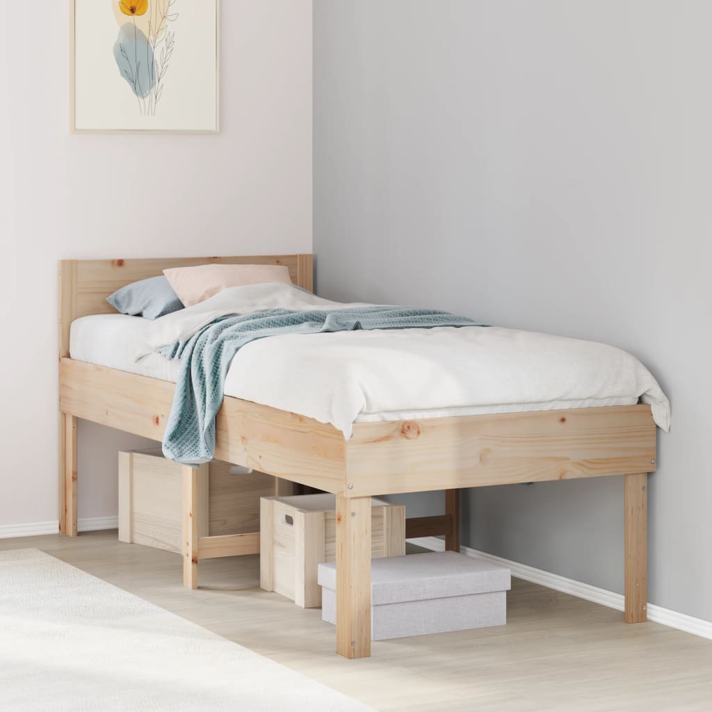 Bed Frame Without Mattress Small Single Solid Wood Pine