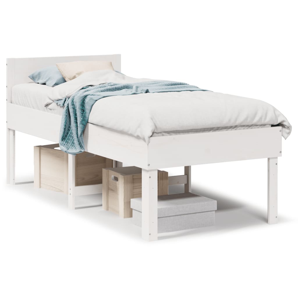 Bed Frame Without Mattress Small Single Solid Wood Pine