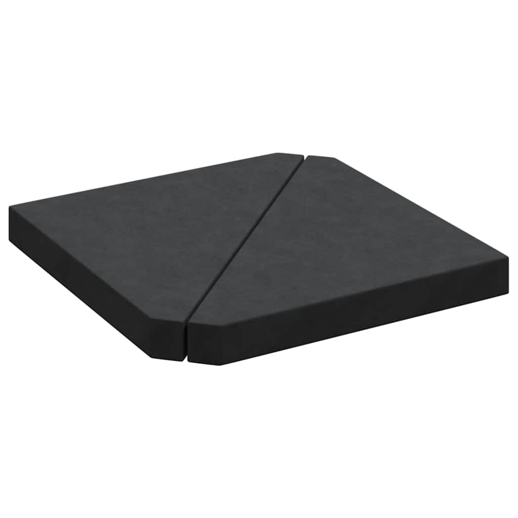 Umbrella Weight Plates 2 Pcs Granite Triangular 14 Kg
