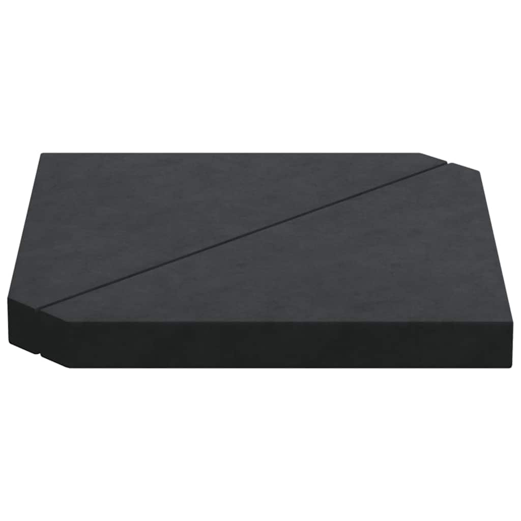 Umbrella Weight Plates 2 Pcs Granite Triangular 14 Kg