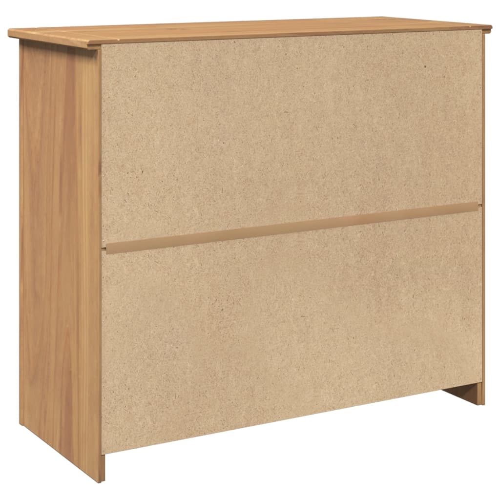 Sideboard With Drawer Panama 93X40X80 Cm Solid Wood Pine