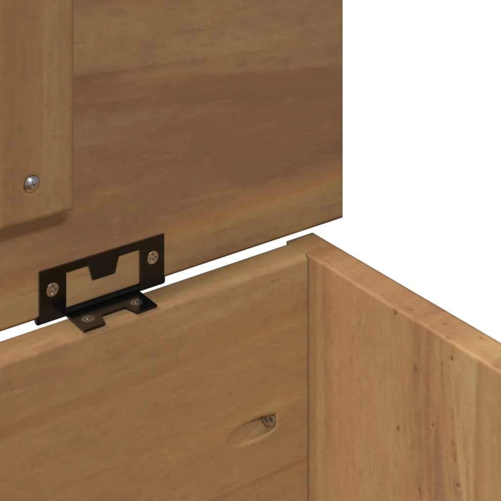 Storage Chests Chest Lid Panama 79X42X46 Cm Solid Wood Pine engineered wood 79 c