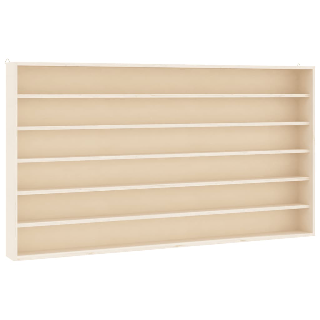 Wooden Collector's Display Case With 6 Shelves