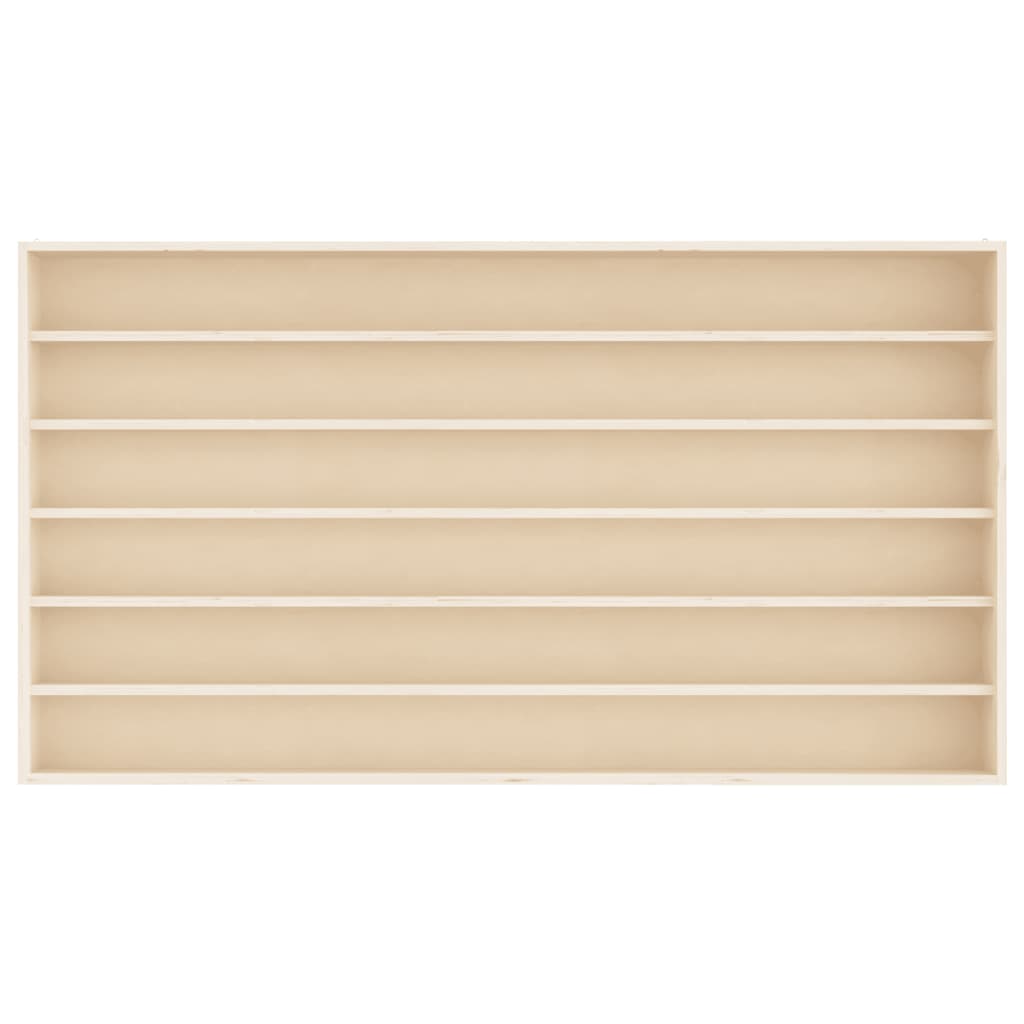 Wooden Collector's Display Case With 6 Shelves