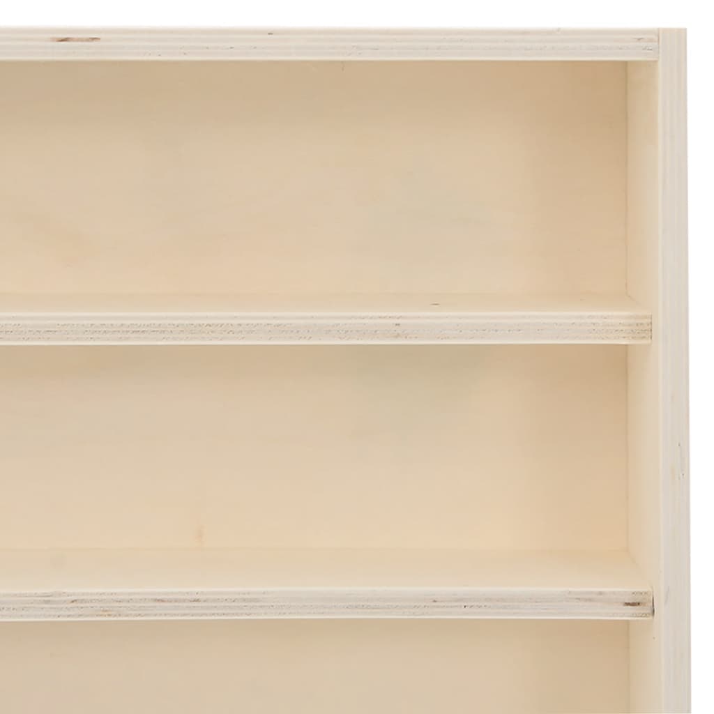 Wooden Collector's Display Case With 6 Shelves