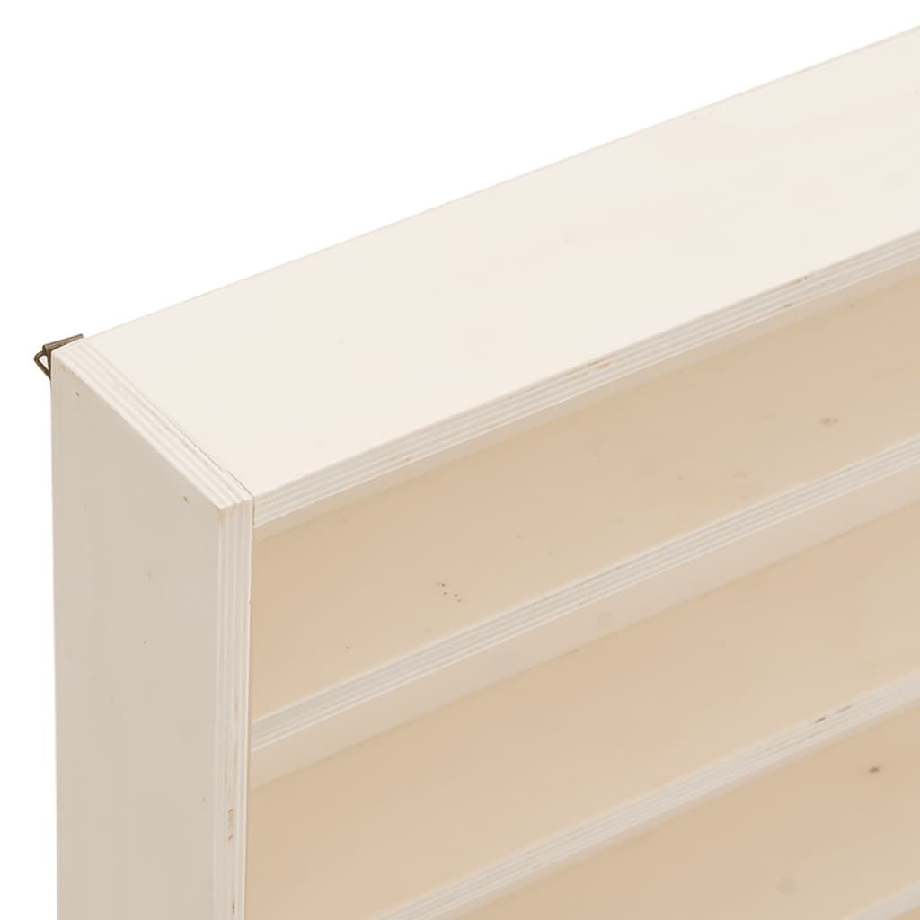 Wooden Collector's Display Case With Doors 80X8.5X37Cm
