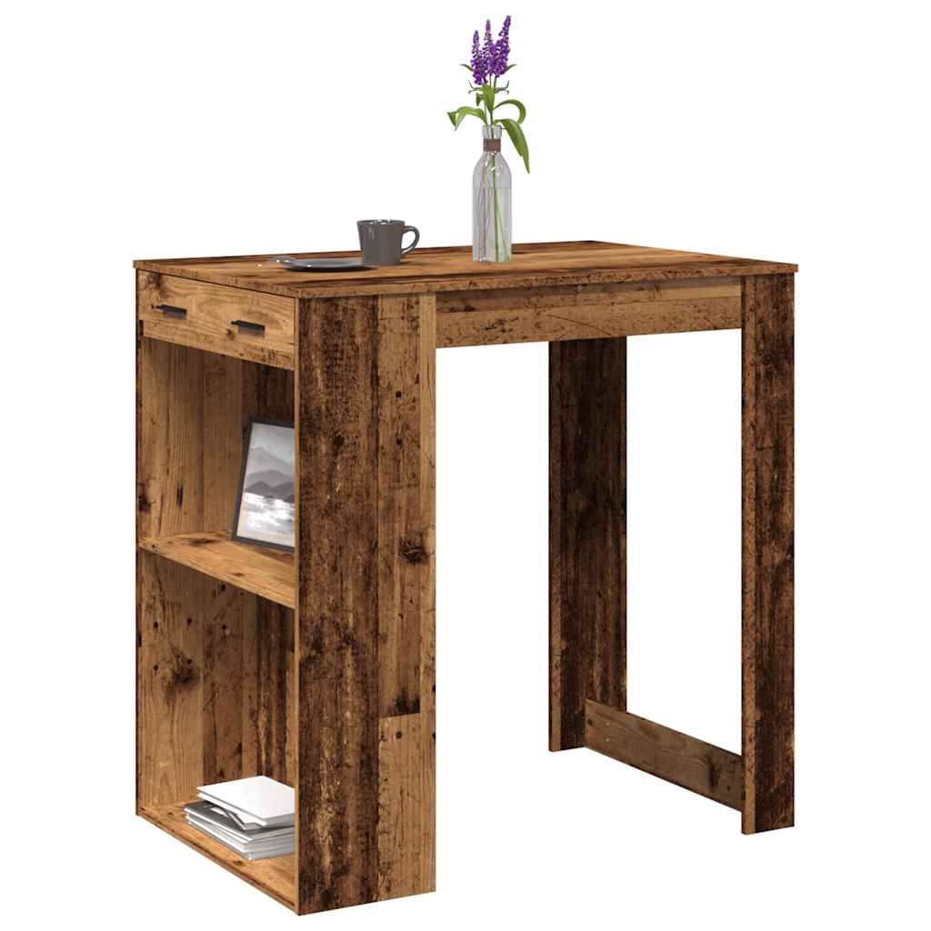 Bar Table 102X70X103.5 Cm Engineered Wood